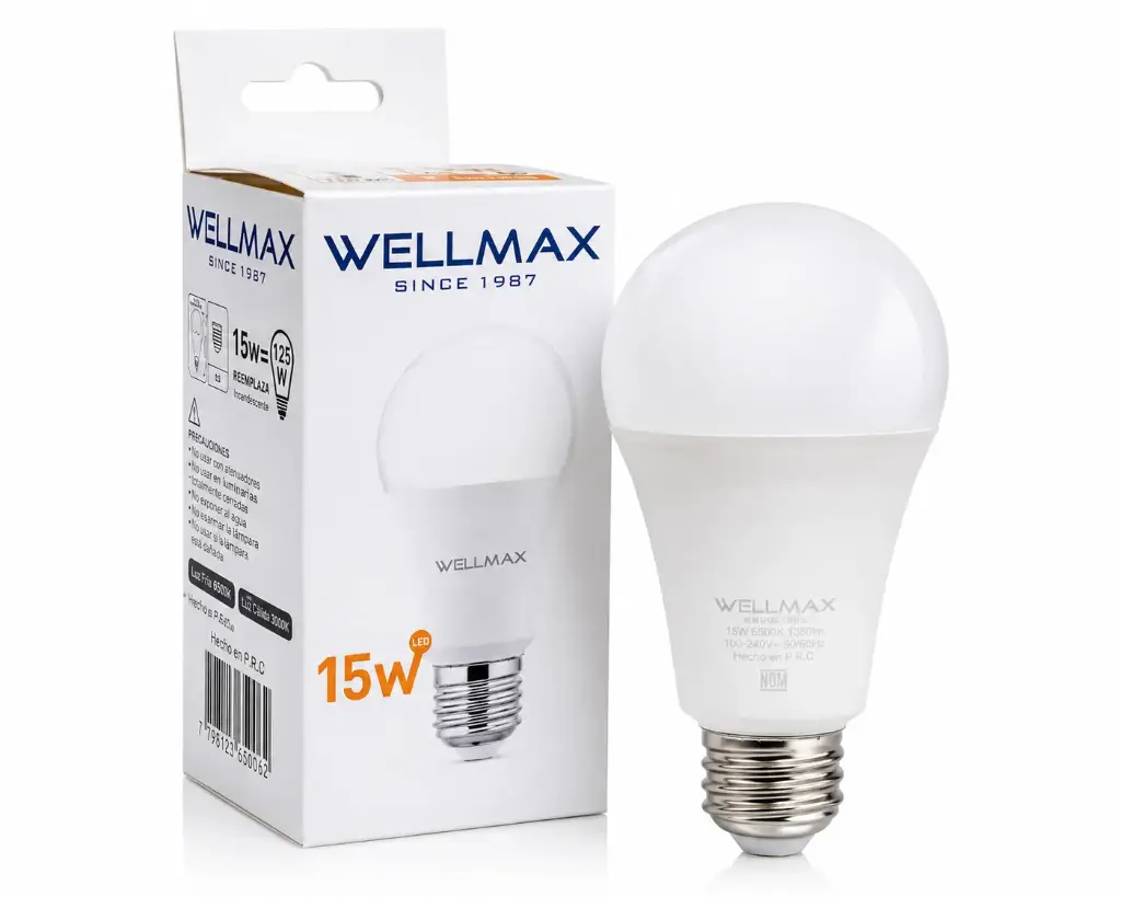 Foco LED A19 clásico 15W 3000K 100-130V