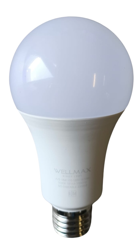 Foco LED A19 clásico 18W 6500K 100-130V