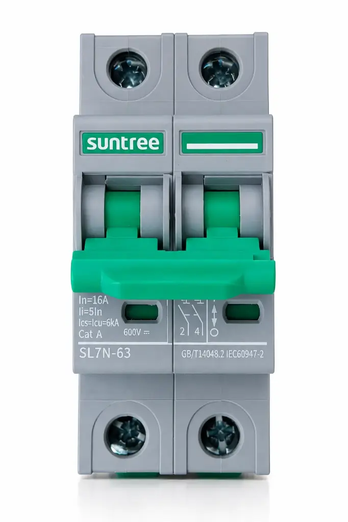 INTERRUPTOR TERMOMAGNETICO 2P 16A 600VDC