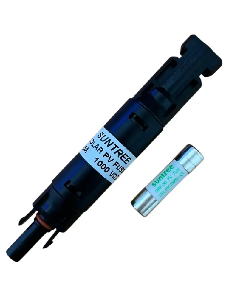 CONECTOR MC4 CON FUSIBLE 25A