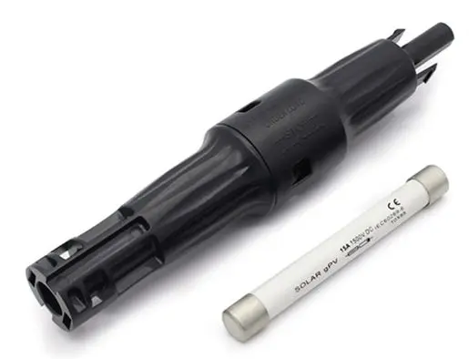 CONECTOR MC4 CON FUSIBLE 25A