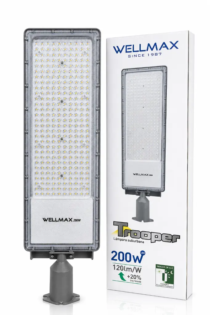 Lampara LED suburbana Trooper 200W 6500K 100-265V   