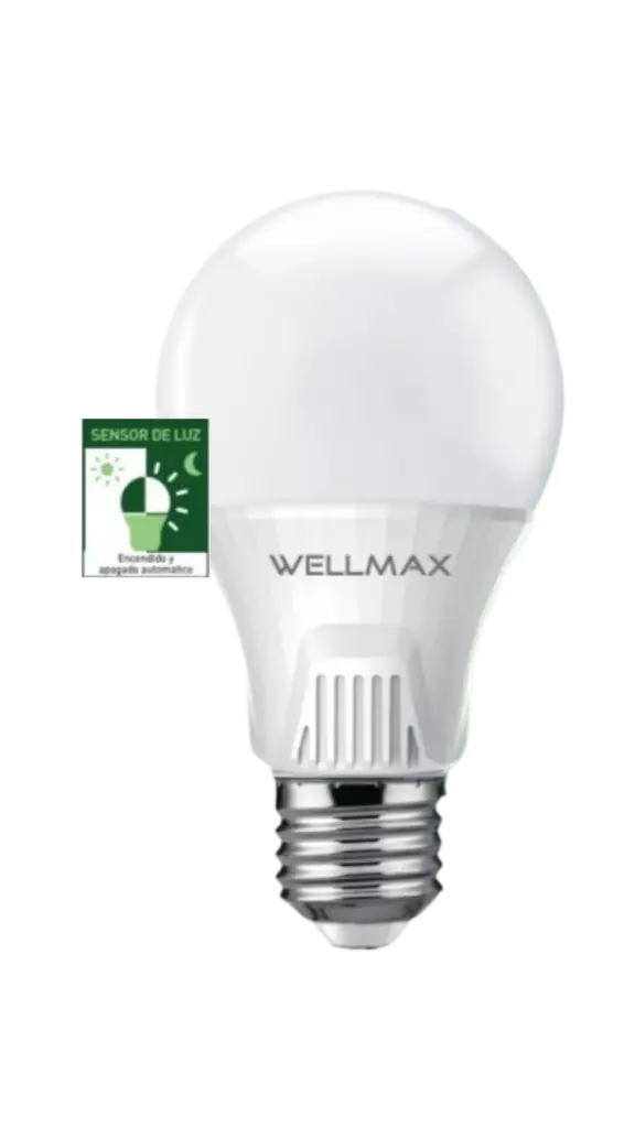 Foco LED A19 Samsung 9W sensor de luz 100-240V 