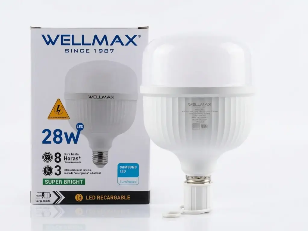 Foco de emergencia tipo T 28W 6500K 100-240V 