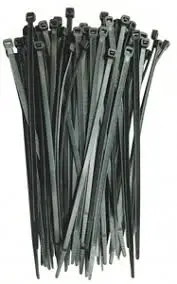 BOLSA 100PZAS  CINCHOS NEGROS UV RESISTANT 4.8 X 300MM