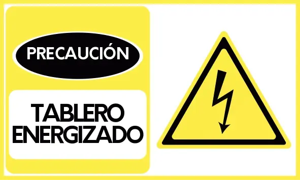 ETIQUETA TABLERO ENERGIZADO