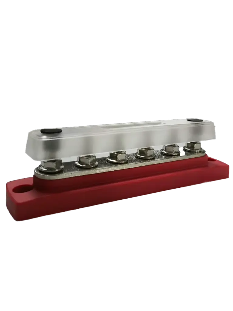 Barra de conexiones - BUSBAR ROJO 150A 3 espacios - Suntree