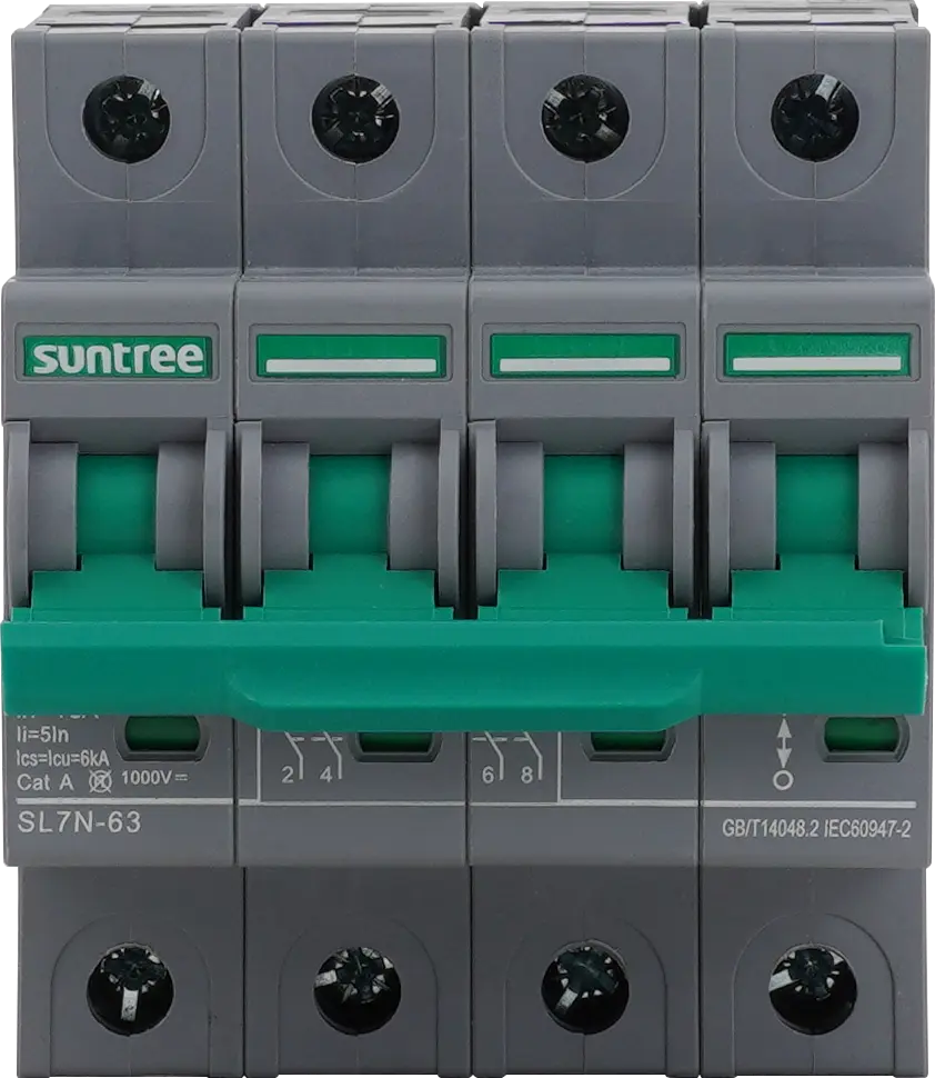 INTERRUPTOR TERMOMAGNETICO 4P 1000VDC 20A