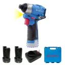 Kit Atornillador de Impacto Inalámbrico (1/4") 140 N.m 12V Dong Cheng // DCPL04-8EK